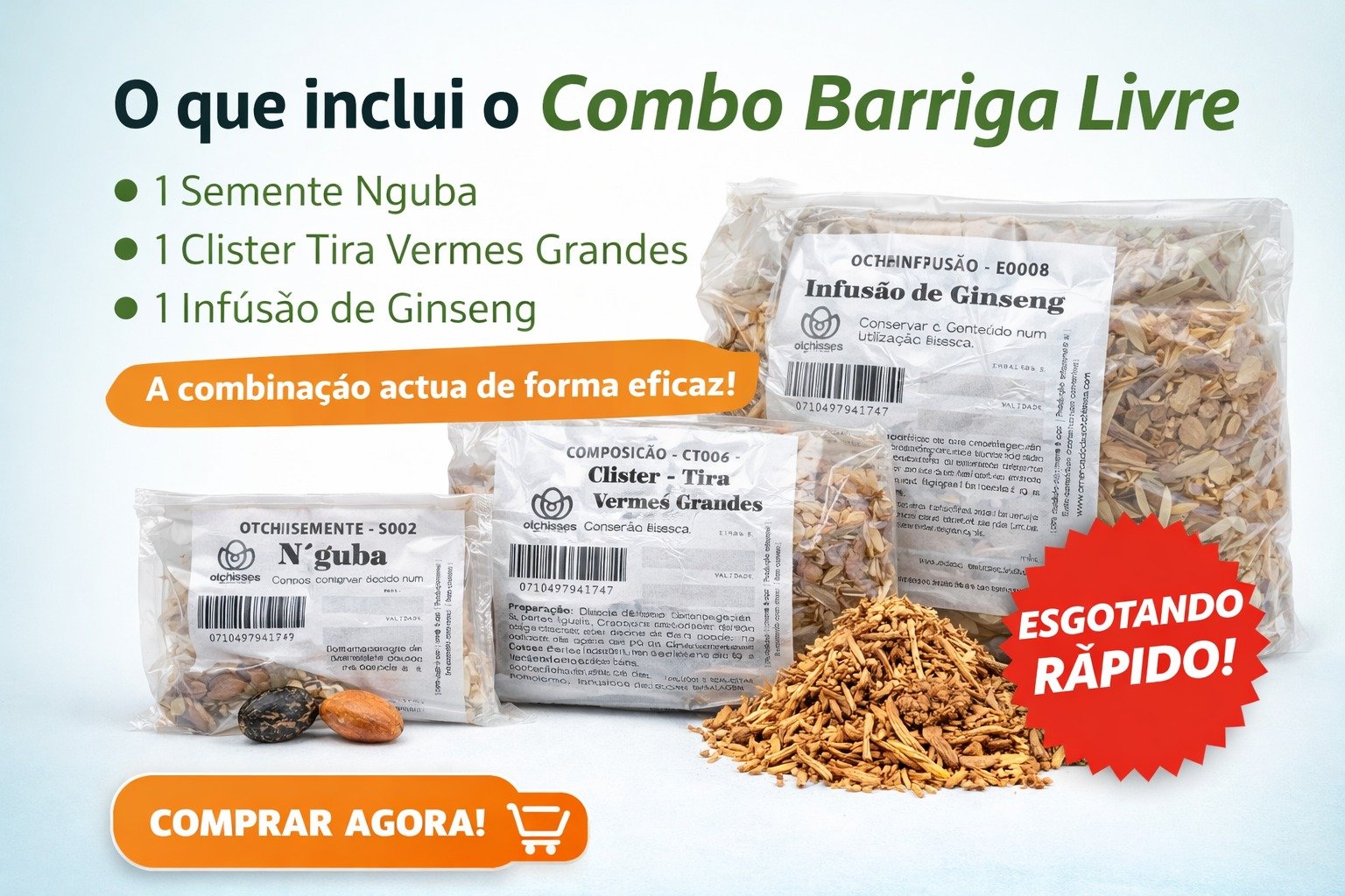 combo barriga livre Barriga inchada? Desconforto